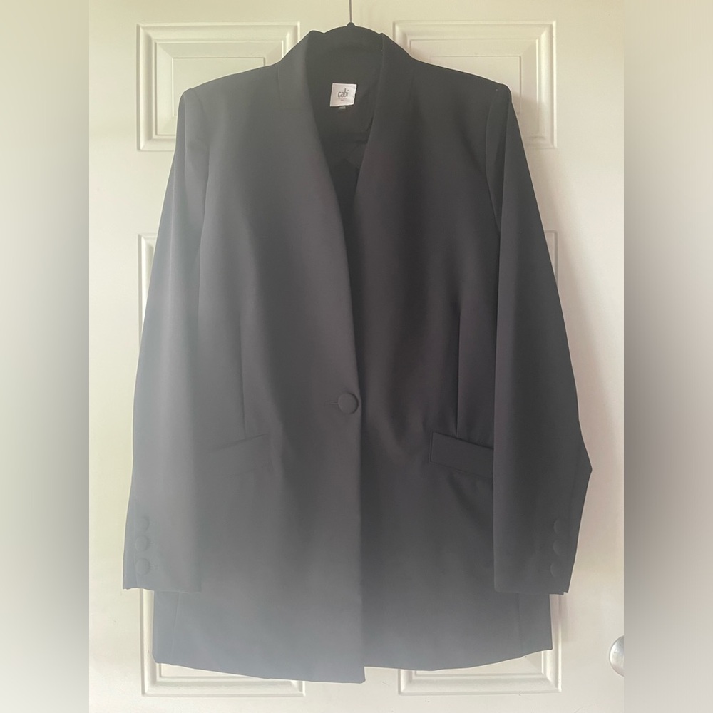 Cabi black long blazer